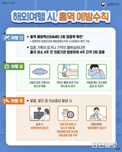 의왕시 보건소, 해외여행시 홍역 감염 주의 당부