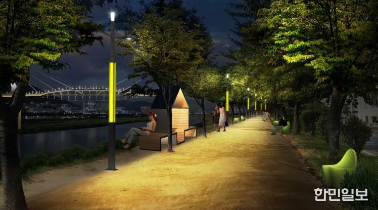 양산천 경관조명 개선사업 조감도
