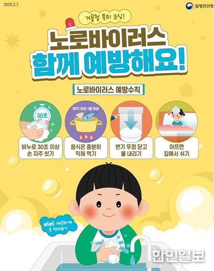 노로바이러스감염증 예방수칙 포스터