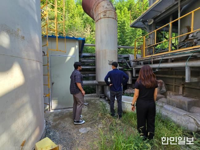 대기배출시설 정상가동 여부 점검 현장