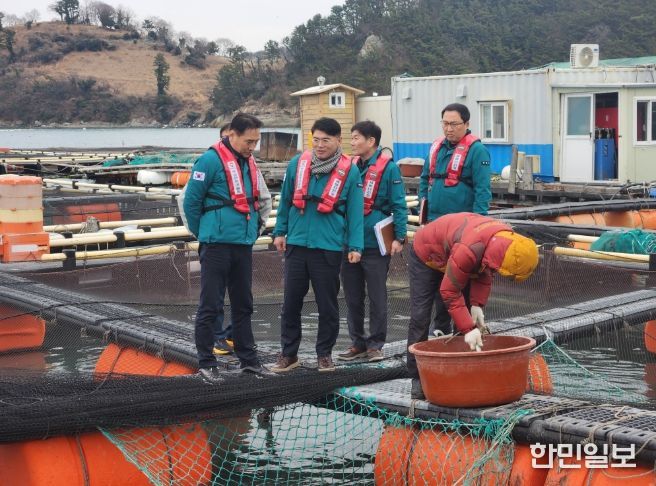 통영해상가두리양식장방문