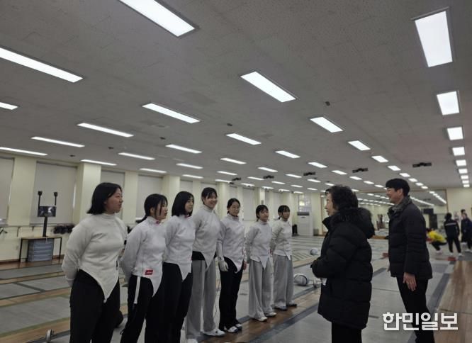 이말숙 교육장 현장 격려 모습