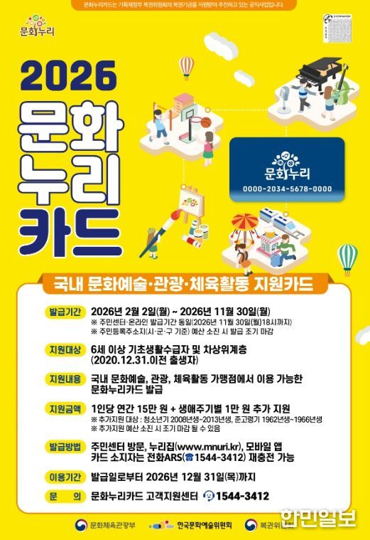 통합문화이용권사업 홍보물