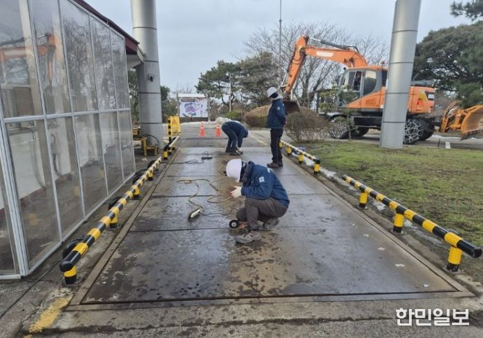 색달매립장 노후 계근대 보수