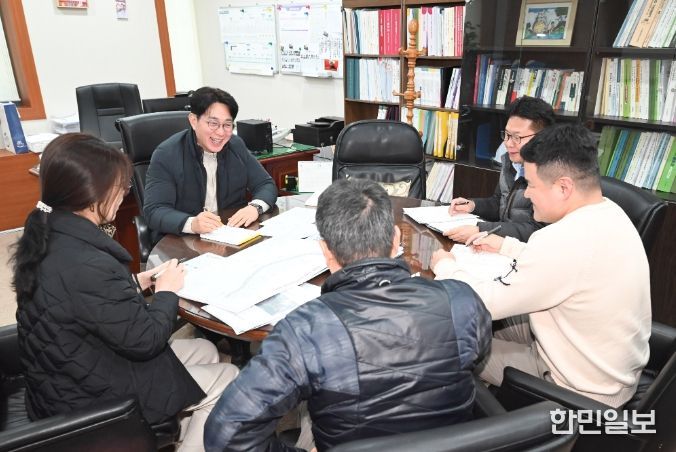 방인섭 의원, 종합건설본부와 장생포순환도로 마지막 확장구간 초기 공사 점검간담회