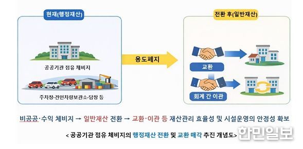 체비지 관리 정상화 추진 개념도