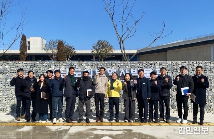 강상구 부시장과 관계 부서장들이 지난 9일 남도의병역사박물관 현장 점검을 실시했다.