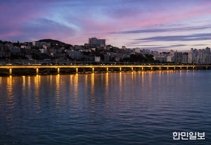 강변북로 두모교 경관조명 개선 후 예상도