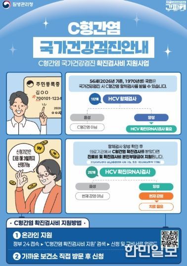 C형간염 국가건강검진안내 홍보물