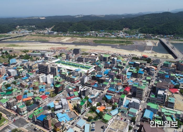 양양로 골목형상점가 전경