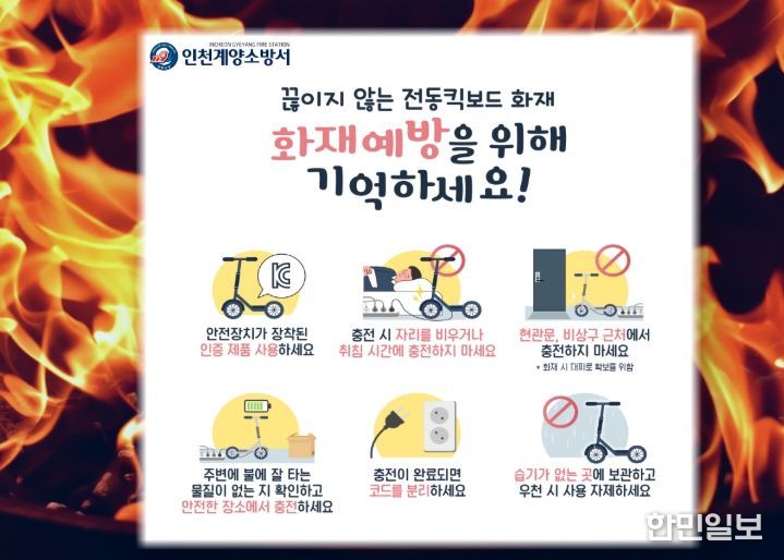 리튬이온 배터리 화재예방 안전수칙 홍보 강화