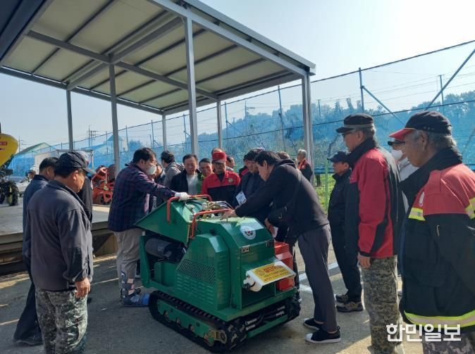세종특별자치시농업기술센터 '소각 대신 파쇄' 친환경 영농 지원