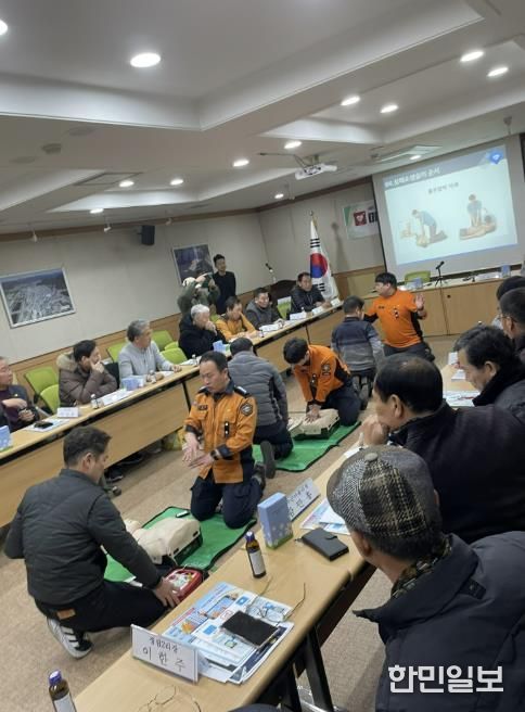 양구군, 마을지도자 대상 심폐소생술 교육 실시