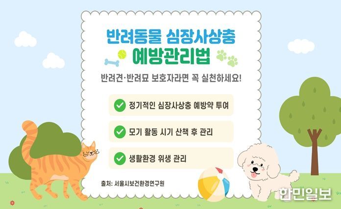 반려동물 심장사상충 예방 관리법