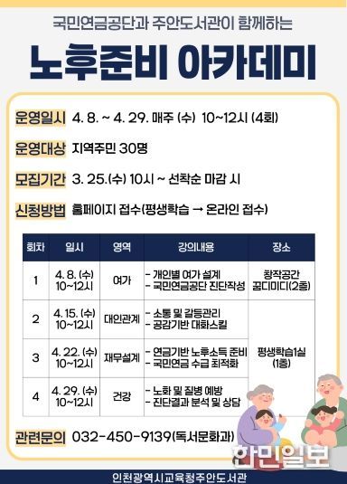 ‘노후준비 아카데미’ 참여자 모집