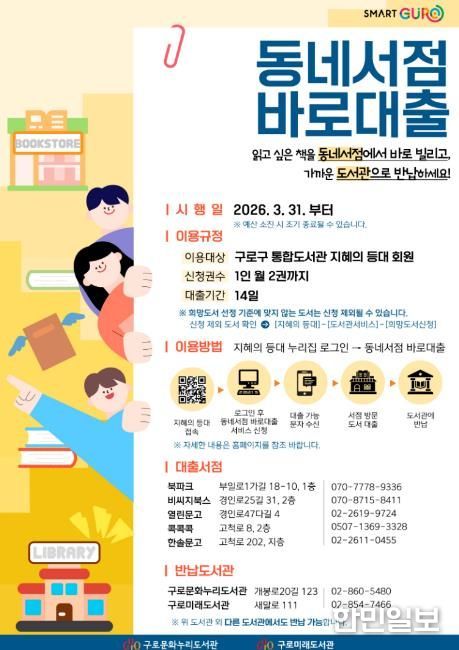 ‘동네서점 바로대출’ 홍보 포스터