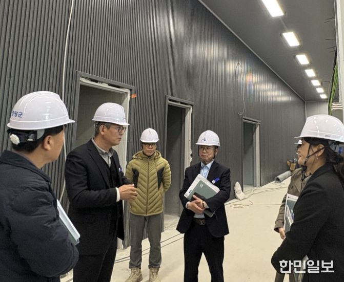 영광군, 미래농업자원육성센터 리모델링 공사 현장 점검