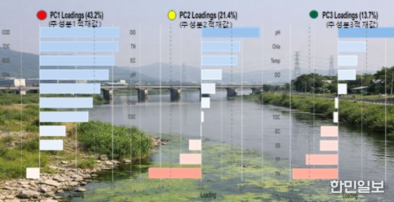 하천 주성분 분석 차트