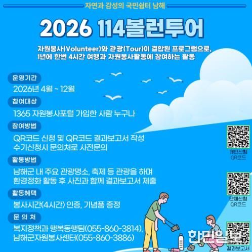 남해군자원봉사센터, 볼런투어 지속 운영