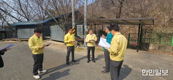 노홍석 행정부지사, 하천 불법시설 현장실태 점검