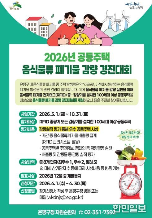 공동주택 폐기물 감량 경진대회 홍보물