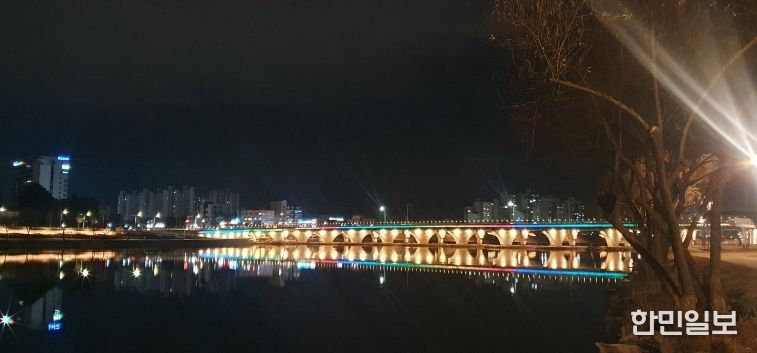 진주시, 에너지 절약 ‘야간 경관조명’ 운영 중단(진양교)