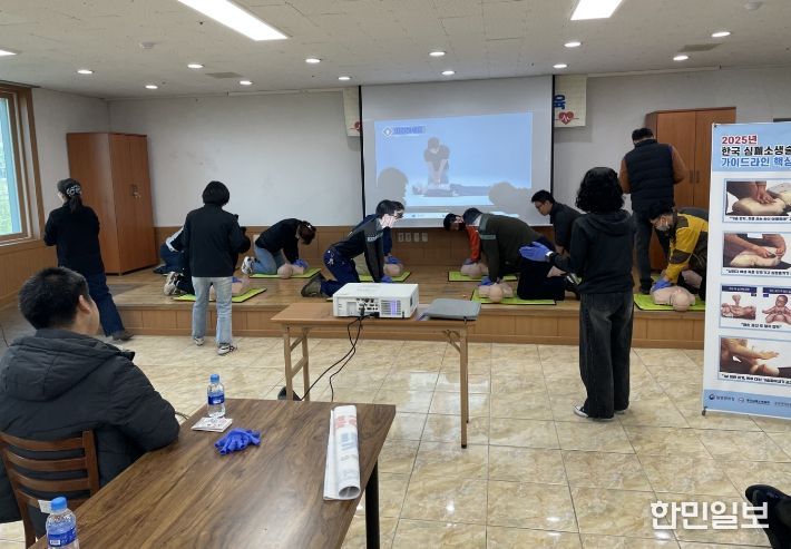 청도군장애인보호작업장, 심폐소생술 및 응급처치 등 교육 실시