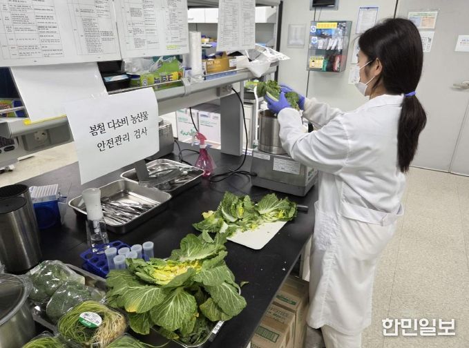 충북보건환경연구원, 봄철 다소비 농산물 검사결과 '안전'