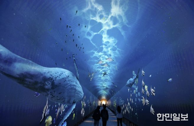 와부 빛터널공원 내부 모습