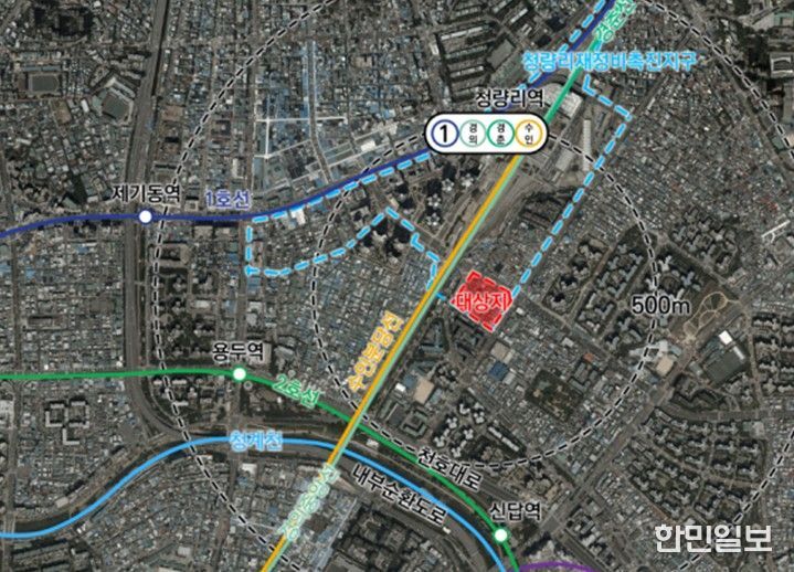 전농12재정비촉진구역 위치도