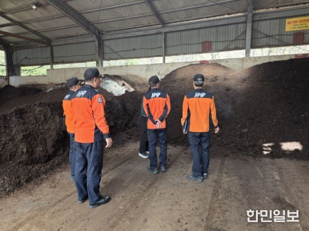 울진소방서, 자원순환시설 화재 예방 총력…화재 안전 컨설팅 실시